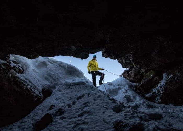 Caving in Leidarendi Lava Tunnel & Horseback Riding